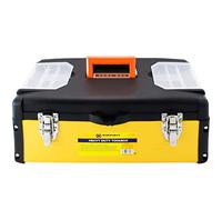 18 Inch MARKSMAN Premium PRO | LARGE HEAVY DUTY TOOL BOX | Chest | TRAY | Soft Grip Handle | Metal Sheet Edges & Latches | DIY | Compartment | Home | Office | WORKSHOP | Garage | Storage | UK FREE P&P