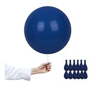 18 inch Night Blue Balloons Matte Latex Balloon,12Pcs Large Balloons Union Jack British Party Balloon HeliumBalloon ThickBalloons for Union Jack Wedding Christmas Halloween Parties Supplies