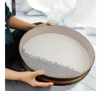 18 inch Ocean Drums, Ocean Wave Bead Drum, Double Sided Ocean Drum, Simulates the Sound of Sea Waves, The Sound Is Soothing and Suitable for Sound Therapy, Early Childhood Education, etc