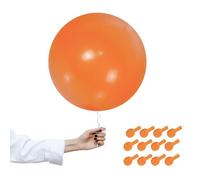 18 inch Orange Balloons Matte Latex Big Balloons,12Pcs Large Balloons.Decorations Easter Party Balloon Helium Balloon Thick Balloons.for Easter Wedding Engagement Birthday Baby Shower