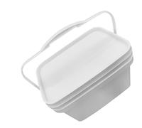 18 Inch Paint Scuttle Paint Bucket with Lid, 10l PP White | Lightweight Hand Carry Design, Multipurpose Storage for Pigment and Paint, Home Daily Use