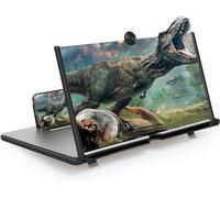 18 inch Phone Screen Magnifier,Folding Stand Holder Portable for Movie Video Enlarger Phone Agnifier Screen Pull Design for All Smartphone (Black)