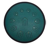 18 Inch Steel Tongue Drum 22 Notes Handpan Drum Tank Drum C Key Professional Music Panda Drum with Travel Bag for Yoga, Meditation, Music Therapy (Color : Green)