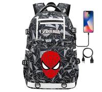 18 Inch Super Hero Spider Man Usb Laptop Backpack - Youth Student Backpack For Men And Women - Large Capacity Backpack Traveling Bag 6