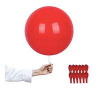 18 inch Thick Red Balloons Matte Latex Balloon,12Pcs Large Balloons Decoration Union Jack British Party Helium Balloon Thick.Balloons for Wedding,Christmas,Victory Day,Valentine's Day Parties Supplies