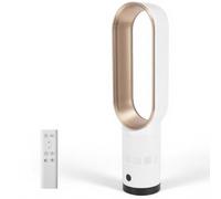 18 Inch Tower Fan, Bladeless Fan Oscillating 80°, Portable Air Purifier Standing Fans, with Remote Control, 8H Timer, 8 Speeds, LED Display One Button Switch, Indoor Home Bedroom Office (gold-a)