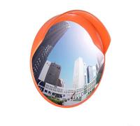 18 Inch Traffic Convex Mirror Shatterproof PC Wide Angle Blind Spot Corner Road Parking Security with Mounting Bracket for Garages Driveways Warehouses and Intersections