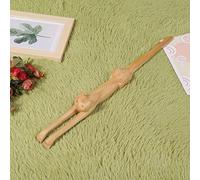 18 Inch Wooden Back Scratcher Novelty Cat Back Scratcher Hand Crafted Anti-Itch Massager with 3D Cat Shape for Home Office