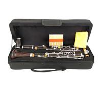18 Keys G Tone Ebony Clarinet Wooden Body Silver Plated Keys Clarinet With Case And Accessories Clarinet Kit