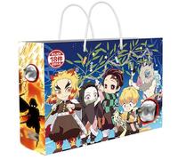 18 Kimetsus No Lucky Bag Decor | Anime Figure Acrylic Stand, Stickers, Cards, Bracelet, Curriculum, Poster, Badges, Bookmark | Kimetsus No Merch Box Set