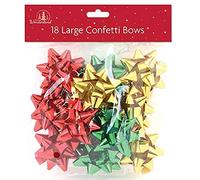 18 Large Gift Bows, Green, Red and Gold Bows for Christmas