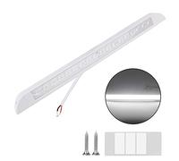 18 LED 12-28V Awning Lamp Outdoor Camping Light Equipment for RV Caravan Interior Wall Lamps Trailer Exterior Lamp 6000k for Caravan, Boat(Bianco)