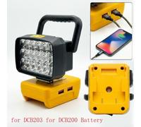 18 LED Work Light Spotlight Cordless for DCB200 for battery 18 | 18 tactical LED beads, 18W high power, bright illumination, fits batteries, for job site ready