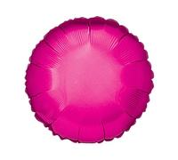 18" Magenta Round Foil Balloon