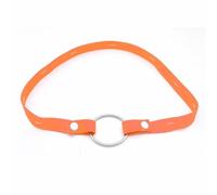 18+Male Chastity Cage Anti-Off Device Elastic Band Auxiliary Belt ONLY Adjustable Ring Underwear Rope Les Scrotum Rings Sex Toys(Orange)
