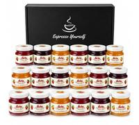 18 Mini Jam Jars Gift Set - Strawberry, Raspberry & Marmalade