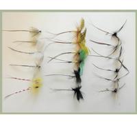 18 Mixed Pack of Mayflies, Drakes, French Partridge, spent, Parachute. good selection size 10