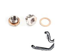 18 Mm-12 Mm Exhaust O2 Oxygen Sensor Spacer Pipe Reducer Adapter for Harley Dyna Low Rider FXDL 2012 2013 2014 2015 2016 2017 S FXDLS