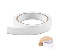 18 mm x 10 m Worktop Edging Strip Self-Adhesive, Furniture Edging Strip Secure Hold Without Ironing for Desk Wardrobe Cabinet Door Frame Furniture Edge Restoration (White)