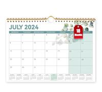 18 Mo Calendar 2024/25, A4 Wall Calendar 2024-2025, Monthly 2025 Calendar for Family Planner, Month to View From July 2024 - Dec.2025, Academic Calender for Office Kitchen - Big Leaf