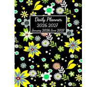 18 month daily planner january 2026 june 2027: One Page per Day | Hourly Appointment Book | 8.5 x 11 Large