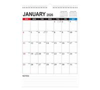 18 Month Family Planner Calendar Paper Construction January 2026 June 2027 with Quick Find Date Structure Desk Calendar