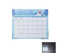 18-Month Magnetic Fridge Calendar Jan 2026 - Jun 2027 | 13x11.4 Inch Wall Planner | Creative Planning Schedule For Home Office | 340g Paper Magnetic Calendar
