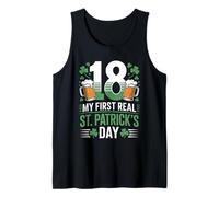 18 My First Real St Patricks Day Irish Beer Birthday Party Tank Top