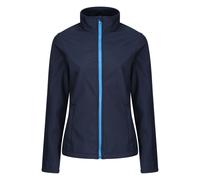 Regatta Standout Womens/Ladies Ablaze Printable Soft Shell Jacket - Navy - Size 18 UK