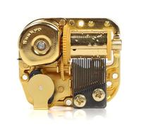 18 Note Gold-Plated Music Box Movement, Wind-Up Musical Boxes Core Playing “I Will Always Love You”, Metal DIY Mechanism for Jewelry Boxes, Romantic Crafts, Personalized Decorations, Keepsake Projects