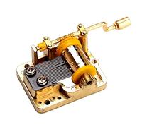 18 Note Musical Mechanism Movement For DIY Music Box, Fur Elise, Golden Handcrank Music Movement