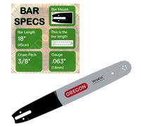 18" OREGON Guide Bar for STIHL MS290 MS310 MS311 029 030 031 & 032 - 183VXLHD025