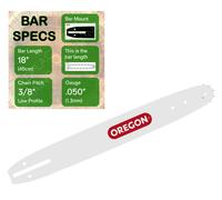 18" OREGON Single Rivet Guide Bar 3/8" x .050" (1.3mm) - 180SDEA041