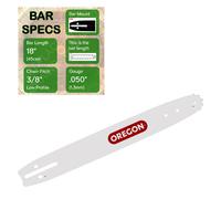 18" OREGON Single Rivet Guide Bar 3/8" x .050" (1.3mm) - 180SDEA095
