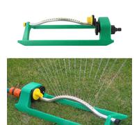 18- Oscillating Lawn Sprinkler for Garden Yard Irrigation - Tunable 8-15 M Spray Range 4-Mode Angle Control Pp/abs/Aluminum Construction Hose Connector Included