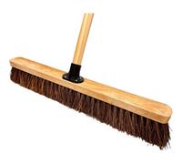 18" Outdoor Broom Handle Yard Brush Stiff Bristle