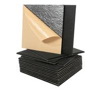 18 Pack Acoustic Panels Black 30×30cm, 9mm Polyester Fiber Sound Absorbing Panels, Soundproof Insulation Wall Panels for Living Room Office KTV Cinema Piano Room Recording Studio