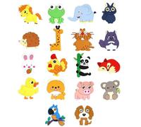 18 Pack Kids Fridge Magnets - Animal Shaped Soft Rubber Fridge Magnets for Kids, Strong Whiteboard Magnets with Cute Animals, Educational Animal Magnets for Children Learning & Home Decor