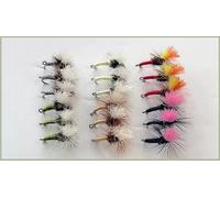 18 Pack Klink and Dink Flies, Choice of Size, fly fishing (18, Mixed)