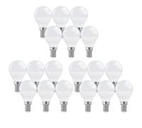 18 Pack LED Light Bulbs Mini Globe Golf Ball Bulb E14 Edison Screw Fitting Warm White 2700K 6W = 40W Non Dimmable Energy Saving