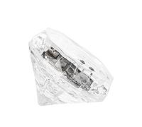 18 Pack of Diamonds Bright LED Ice Cubes Reusable Ice Cubes Whiskey Stones Fake Ice Cubes Liquid Activated Flashing Ice Cubes Water Sensor Light Up Cubes LED Light Bar Gin Ice Cubes Freezable