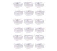 18 Pack Pegboard Clear Bins, Pegboard Bins Hooks, DIY Pegboard Accessories, Workbench Small Bins Fit 1/4-1/8 Peg Board