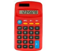 18 Pack Pocket Calculator, 6 Colors