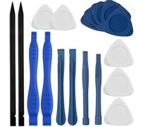 18-Pack Professional Spudger Pry Tool Repair Kit- 6pcs Plastic Spudgers + 2 Metal Triangular Pry Bar + 8 Heart Shaped Thick Sheet - Electronics Repair Opening Prying Tools for Laptop, Cell Phone