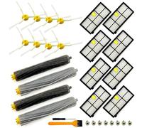 18 Pack Replacement Parts Compatible with iRobot Roomba 800 900 Series 805 850 860 861 864 866 870 871 880 890 891 960 980 981 985 961 Vacuum Accessories,2 Set Roller Brushes,8 Filters,8 Side Brushes