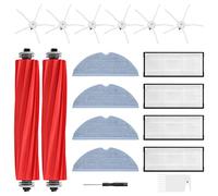 18 Pack S7 MaxV Ultra Accessories Compatible with Xiaomi Roborock S7 / S7+ S7 MaxV S7 MaxV Plus Vacuum Cleaner, Replacement Sets Include 2 x Main Brushes, 4 x Filters, 4 x Wipes, 6 x Side Brushes for