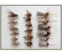 18 Pack Sedge Flies -Elk, G& H, and Deer Hair, Choice of Size, fly fishing (18, 10)