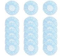 18 Pack Shower Caps for Women,Waterproof Reusable & Disposable Adjustable Bath Caps For Spa Long Hair Travel Saunas (Blue)