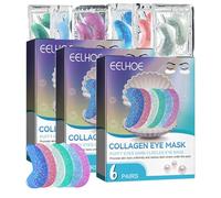 18 Pairs of Sea Eye Mask, Eye Pads, Eye Patches with Natural Marine Collagen Hyaluronic Acid, Anti-Ageing Eye Pads Against Dark Circles, Wrinkle Reduction