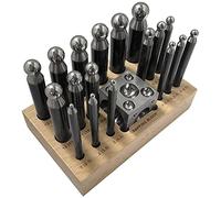 18 pc Doming Block and Punch Set Made of Steel Dapping Craft Metal Working Tool